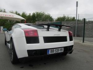 Lamborghini vue de derrière